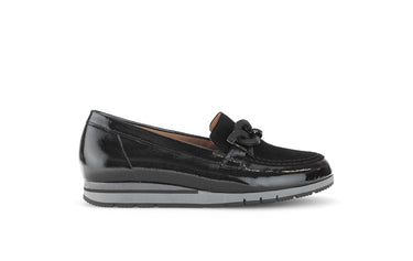 Ballerines noires en cuir vernis