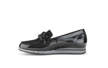 Ballerines noires en cuir vernis