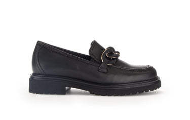 Ballerines noires en cuir lisse