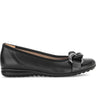 Ballerines noires en cuir lisse