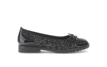 Ballerines noires en synthétique