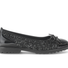 Ballerines noires en synthétique