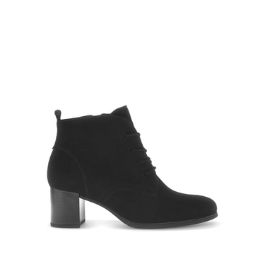 Bottines noires en cuir velours