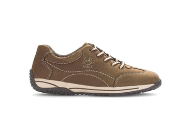 Baskets cognac en cuir nubuck