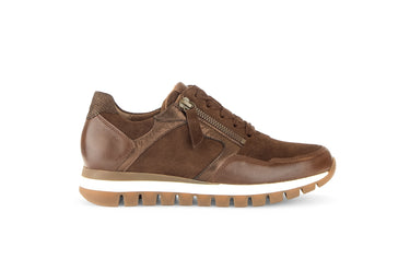 Baskets marrons en cuir