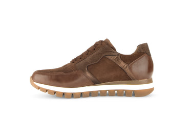 Baskets marrons en cuir