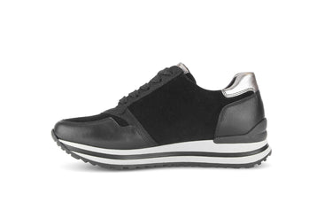 Baskets noires en cuir