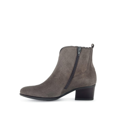 Bottines marron en cuir velours