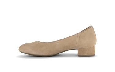 Escarpins beiges en cuir