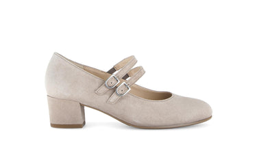 Escarpins beige en nubuck