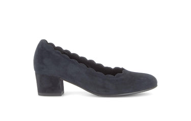 Escarpins bleus en nubuck
