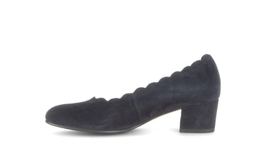 Escarpins bleus en nubuck