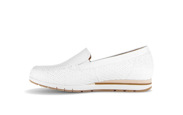 Mocassins blanches en cuir