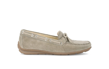 Mocassins beige en velours