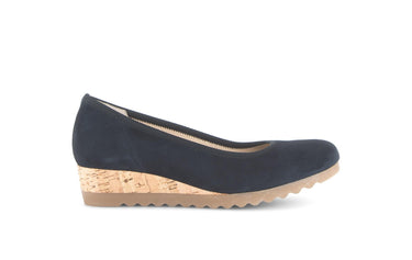 Ballerines bleues en nubuck