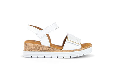 Sandales blanches en cuir