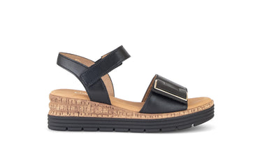 Sandales noires en cuir