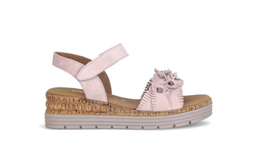 Sandales roses en nubuck