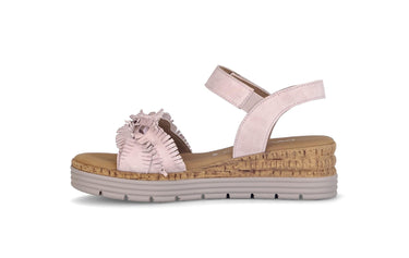 Sandales roses en nubuck