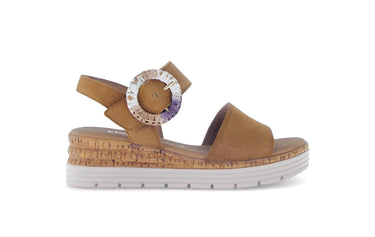 Sandales marron en nubuck