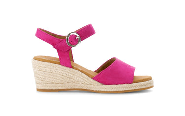 Sandales roses en velours