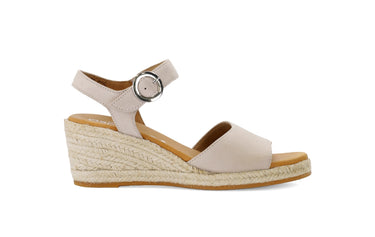 Sandales beiges en velours