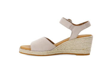 Sandales beiges en velours