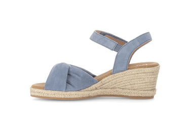 Sandales bleues en velours