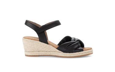 Sandales noires en cuir