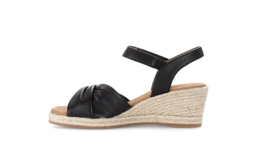 Sandales noires en cuir