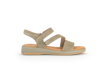 Sandales pistache en nubuck
