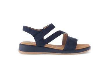 Sandales bleues en nubuck