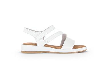 Sandales blanches en cuir