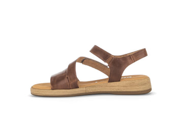 Sandales marron en cuir