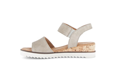 Sandales vertes en cuir