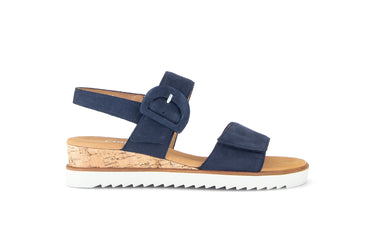 Sandales bleues en velours