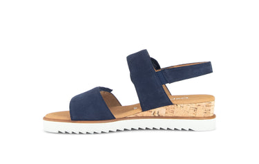 Sandales bleues en velours
