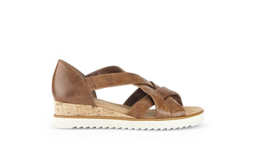 Sandales marron en cuir