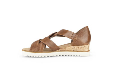 Sandales marron en cuir