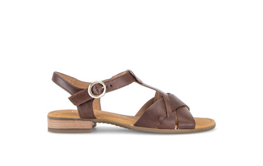 Sandales marron en cuir