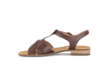 Sandales marron en cuir