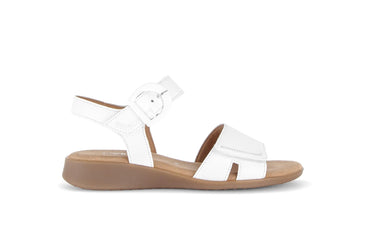 Sandales blanches en cuir