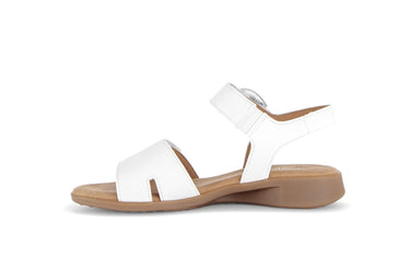 Sandales blanches en cuir