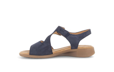 Sandales bleues en nubuck