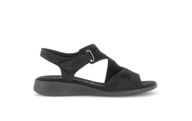Sandales noires en nubuck