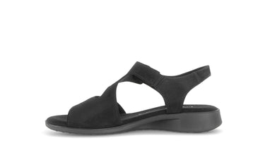 Sandales noires en nubuck