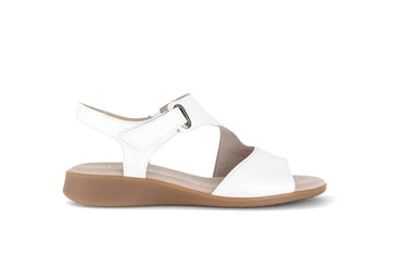 Sandales blanches en cuir