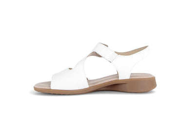 Sandales blanches en cuir