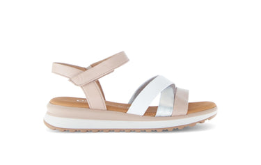 Sandales beiges en cuir
