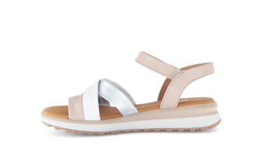 Sandales beiges en cuir